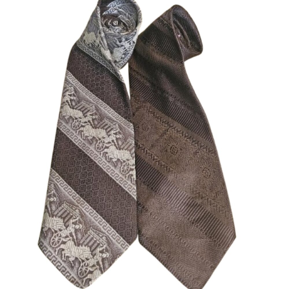 Set of 2 Vintage 19760 -70''s Neckties